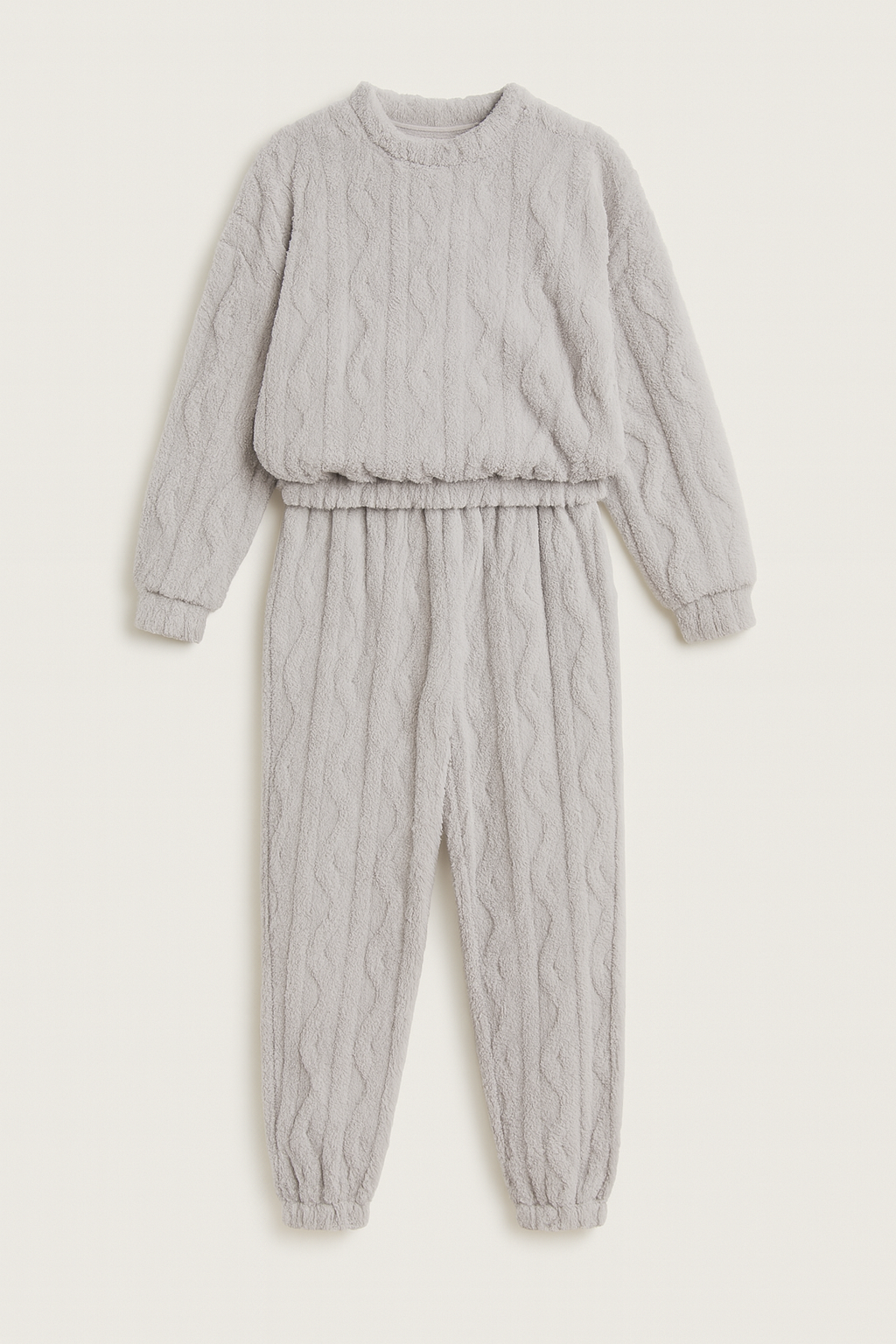 Warm fluffy pajamas for women